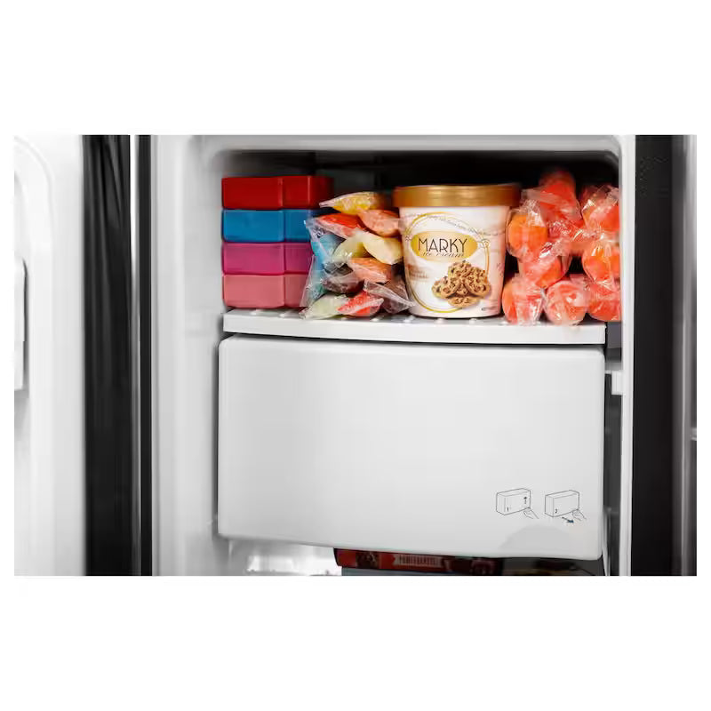 Black 25.3 cu. ft. Side-by-Side Refrigerator W16583