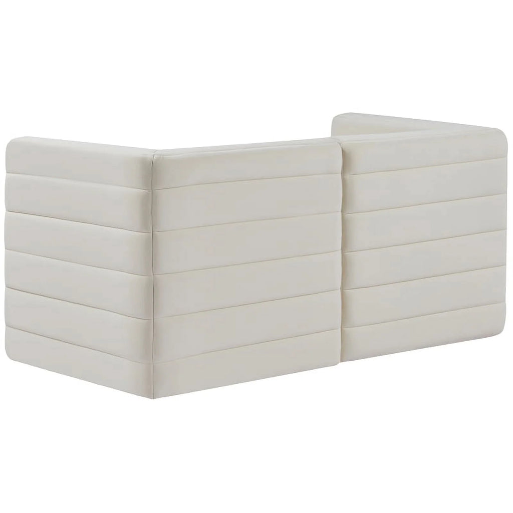 Cream Velvet Modular Sofa V932