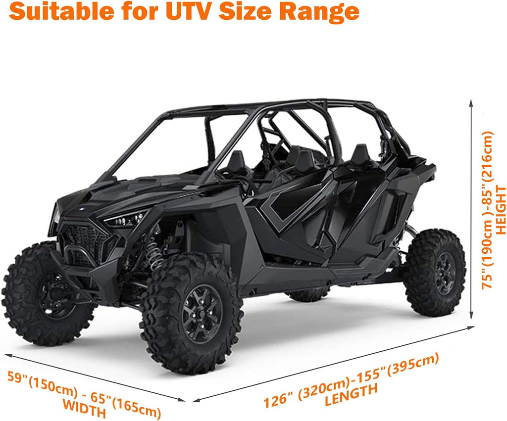 UTV Cover Waterproof Heavy Duty 2 Seater with Straps P440317