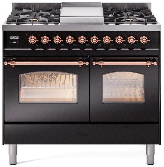 Black Dual Fuel Natural Gas Range E8183
