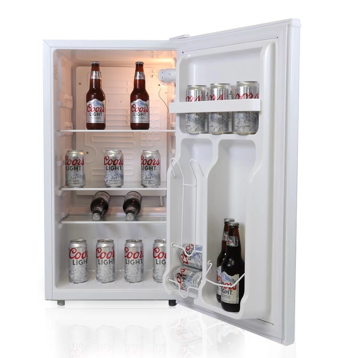 Compact Fridge with Bottle Opener, 90 L 3.2 Cubic Foot D8308