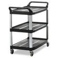 Black 3-Shelf Utility Cart W857320