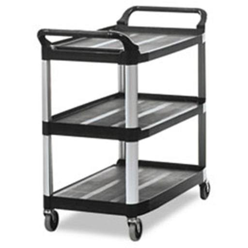 Black 3-Shelf Utility Cart W857320