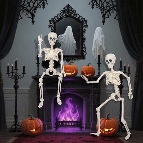 3Ft Life Size Plastic Human Skeleton with Movable Joint Z378594