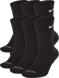 6 Pack Black Crew Socks J549488
