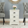 Grey 3 Drawer Side Table G6234