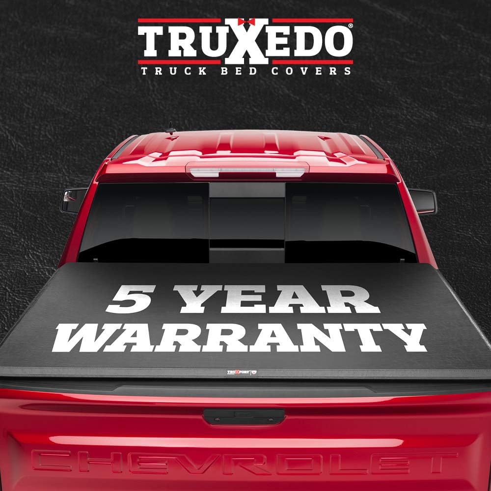 Soft Roll Up Truck Bed Tonneau Cover, Black I398