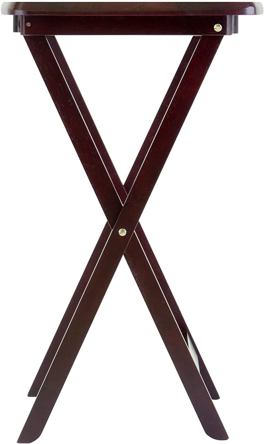 Espresso Folding Wooden Tray Table R673067
