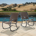 Brown Wicker Rocking Chair O819