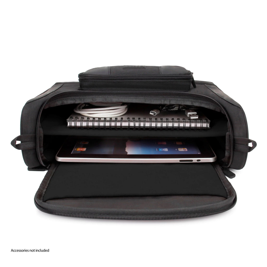 Compact Messenger Bag for 11 Inch iPad Pro and 10.9 Inch iPad Air (Black) O190