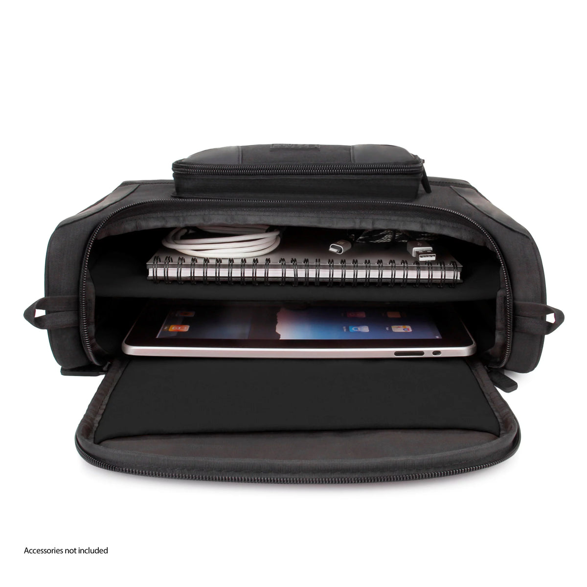 Compact Messenger Bag for 11 Inch iPad Pro and 10.9 Inch iPad Air (Black) O190