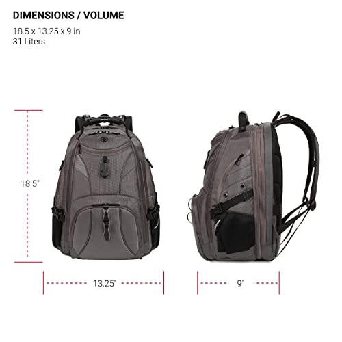 Black 19-Inch Laptop Backpack P4937
