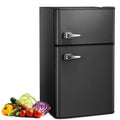 Mini Refrigerator 3.2Cu.Ft Compact Fridge 2-Double Doors with a Freezer X818992