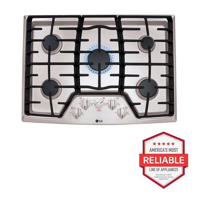 30 in. 5 Burner Stainless Steel Gas Cooktop N427142