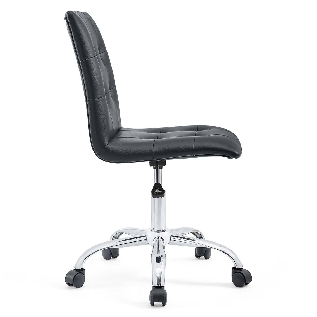 Brown Armless Mid Back Office Chair H471386