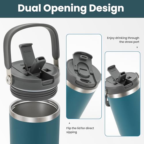 40 oz Stainless Steel Insulated Tumbler with Lid and Straw Z7638
