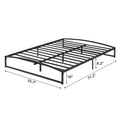 6 Inch Queen Size Metal Platform Bed Frame with Slat Support Y67558