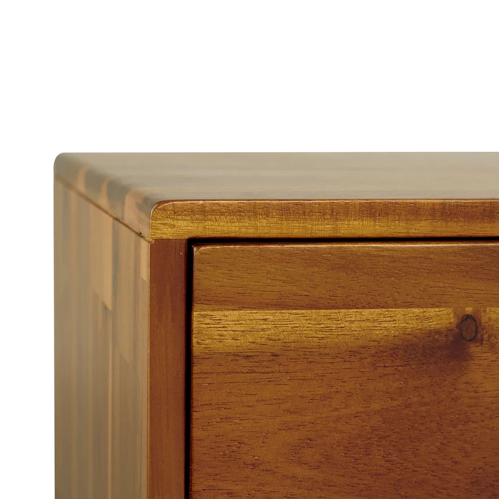 Solid Acacia Wood Nightstand L747651