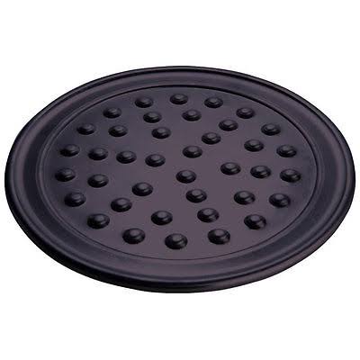 11" Hard Coat Anodized Aluminum Pizza Pan with Nibs V871