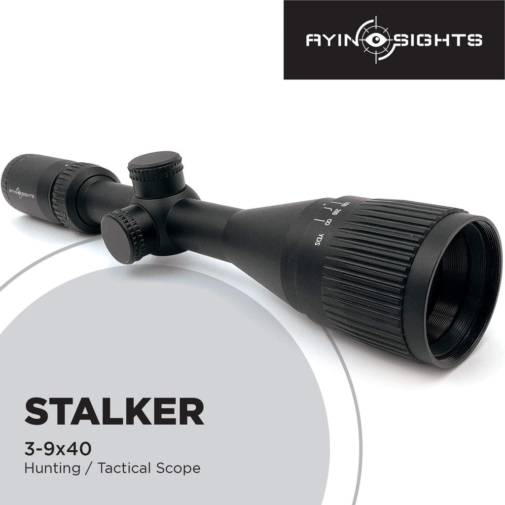 3-9x40 Tactical Scope with Capped Turrets Q372