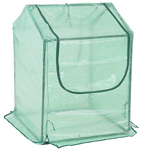 Green 4' x 3' Mini Greenhouse Tent with Steel Tube Frame O885230