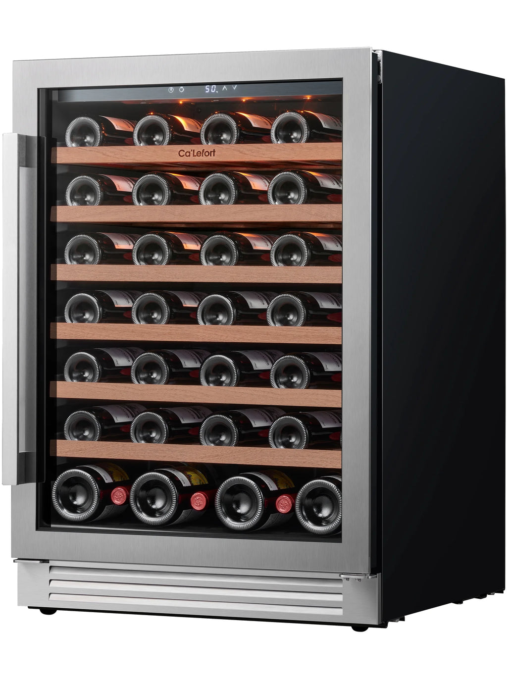 24 inch 54 Bottle Stainless Steel Wine Cooler B605