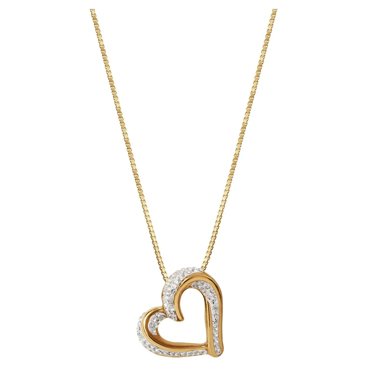 Slide Heart Pendant Necklace F31929