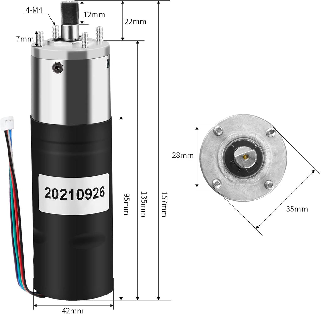 RV Slide Out Motor 300:1 Gear Ratio T270803