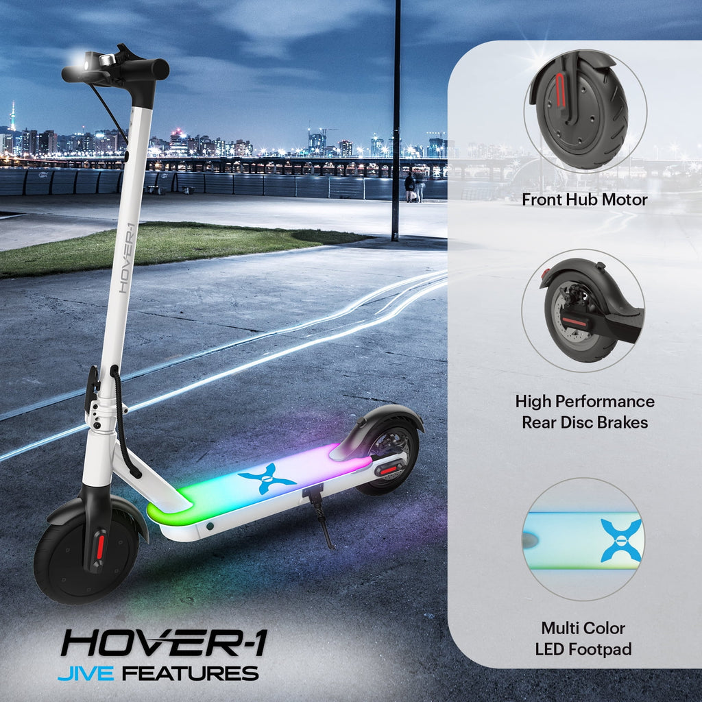 Self Balancing Folding Electric Scooter, 8.5 in Wheels, White K1009
