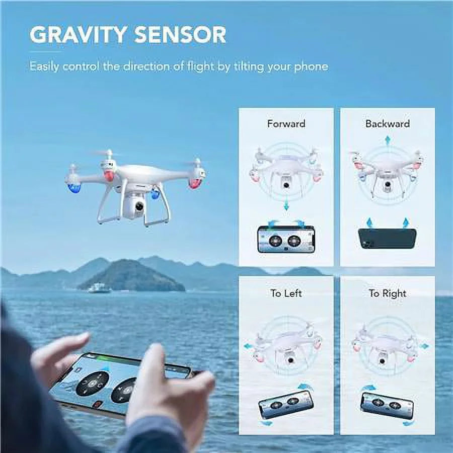 2.7K HD Camera RC Drone with Dual Batteries and Carrying Bag S9911