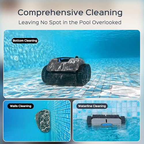 Robotic Pool Cleaner Vacuum with Wall Climbing, 65W Suction Power, 150 Mins N48422