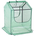 Green 4' x 3' Mini Greenhouse Tent with Steel Tube Frame O885230