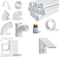 Central Vacuum 3-Inlet Installation Kit with 80 feet of Pipe O3484