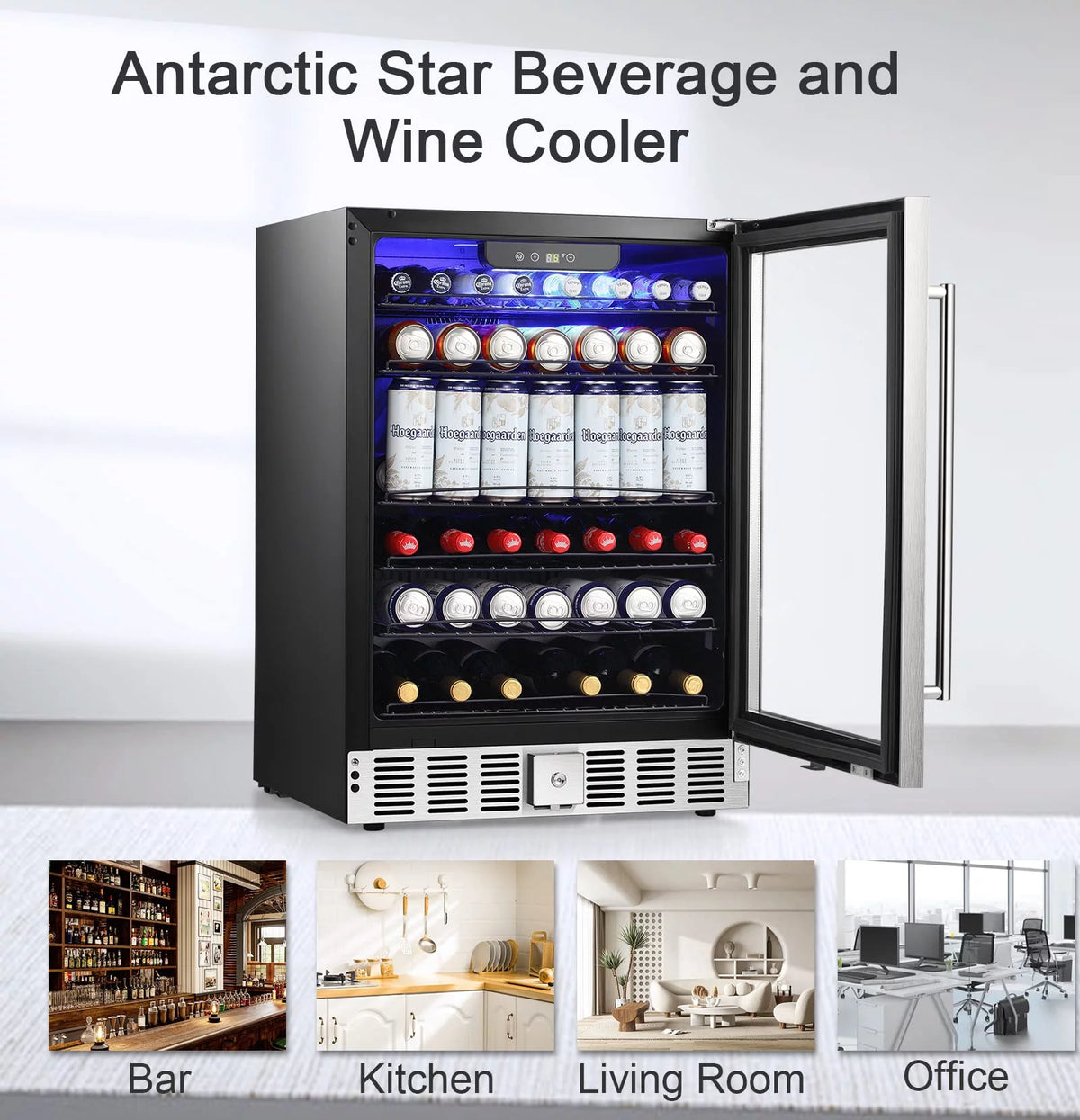 5.1 Cu.ft Beverage Refrigerator Cooler with Lock V2748