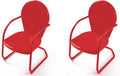 Set of 2 All Weather Metal Outdoor Chairs A85487