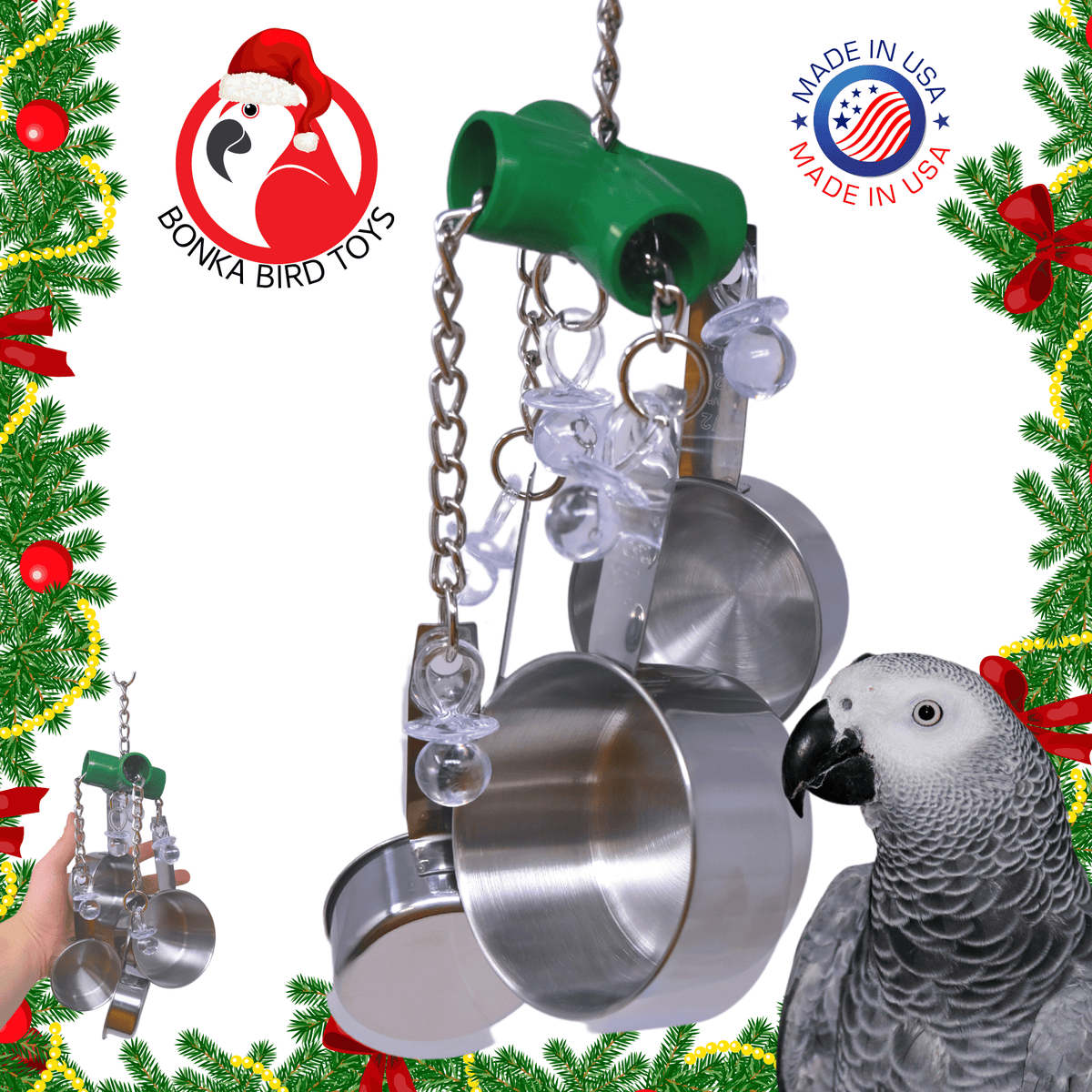 Green Clacker Bird Toys U501014