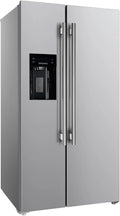36" Side by Side Stainless Steel Refrigerator with Ice Maker U5480