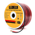 Red Black 100 Feet Pack of 2 Low Voltage Landscape Lighting Cable E75443