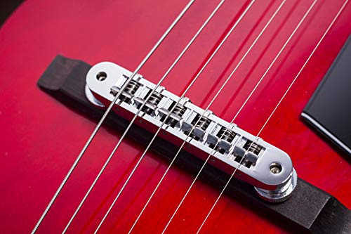 Red Hollow Body Electric Guitar B51620
