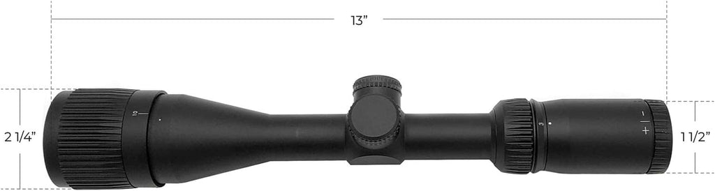 3-9x40 Tactical Scope with Capped Turrets Q372