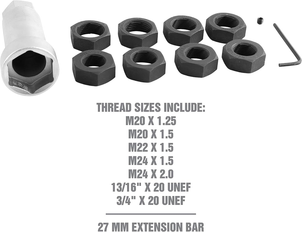 Axle Spindle Threading Set, Thread Chaser Set, Pack of 2 C8458