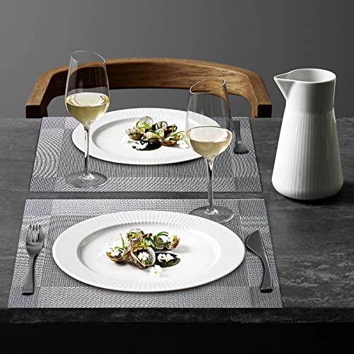 Placemats Set of 6 Heat Resistant Woven PVC Placemats P660846
