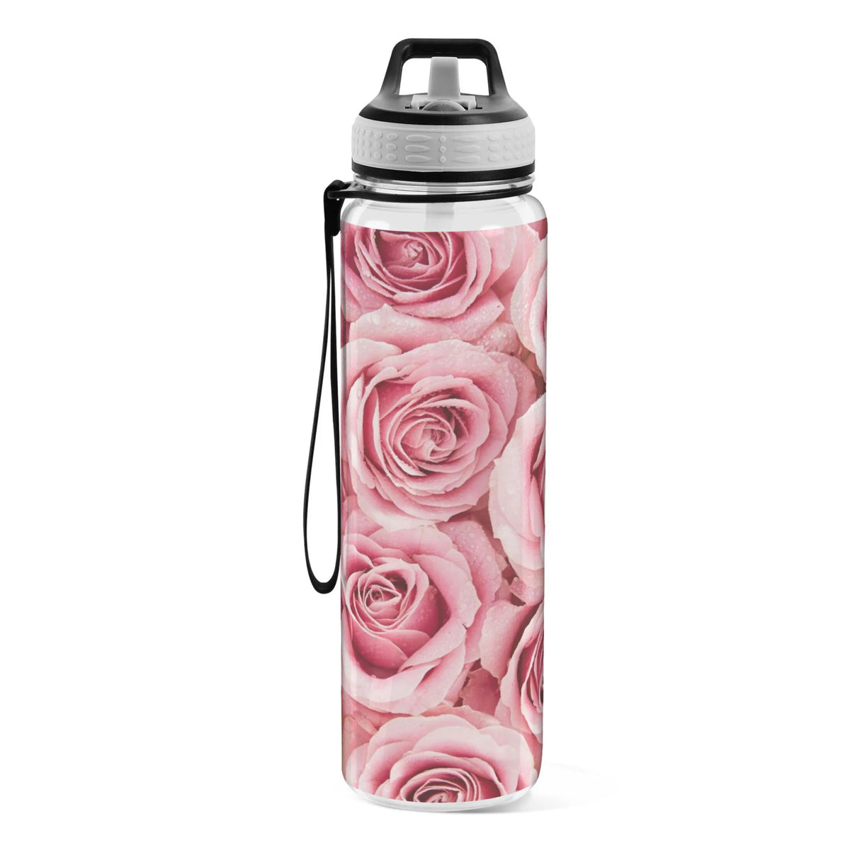 Pink Roses Flowers 32oz Tritan Leakproof Sports Bottle K544