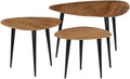 Solid Acacia Wood Coffee Table Set 3 Pieces O2049