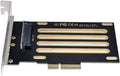 Dual SSD to PCIE Express 3.0 Gen3 X8 X16 Raid Card Adapter G102