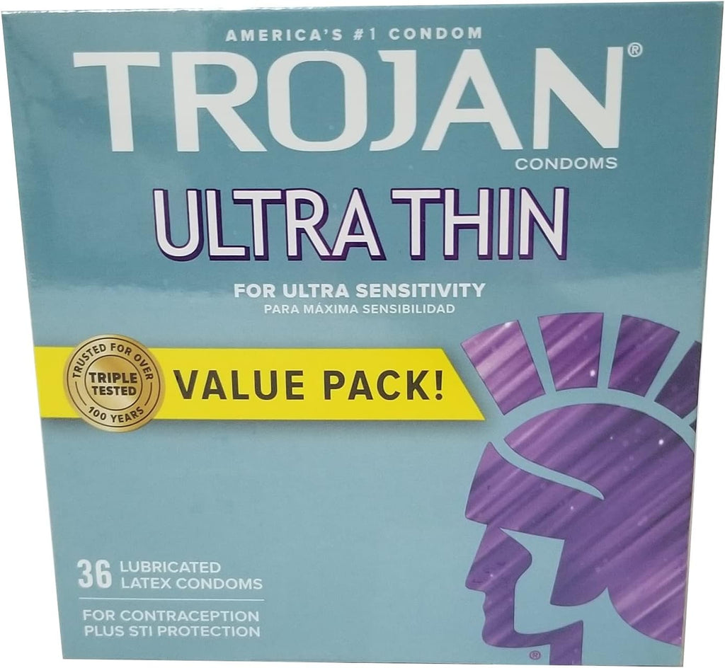 36 Count Ultra Thin Lubricated Condom B3603