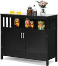 White Wooden Kitchen Buffet Sideboard Cabinet with Drawer X810727