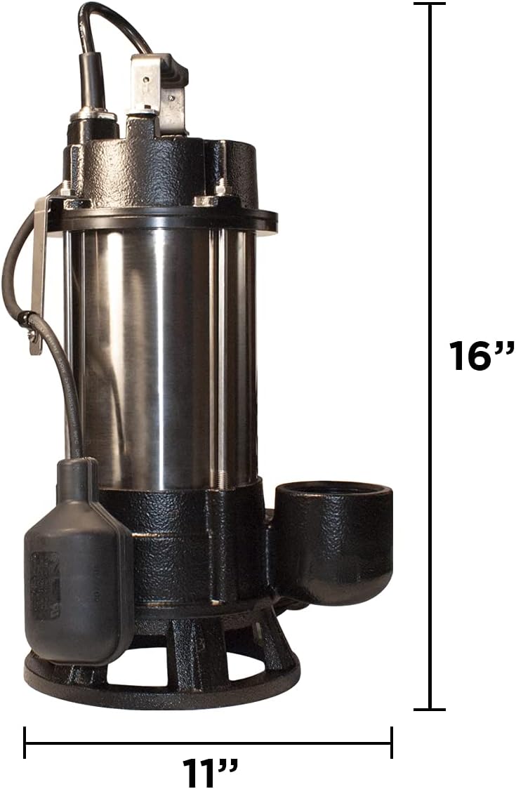 3/4HP Stainless Steel Sewage Grinder Pump V664