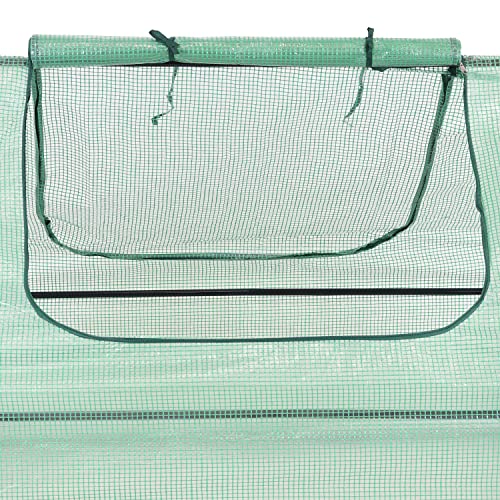 Green 4' x 3' Mini Greenhouse Tent with Steel Tube Frame O885230