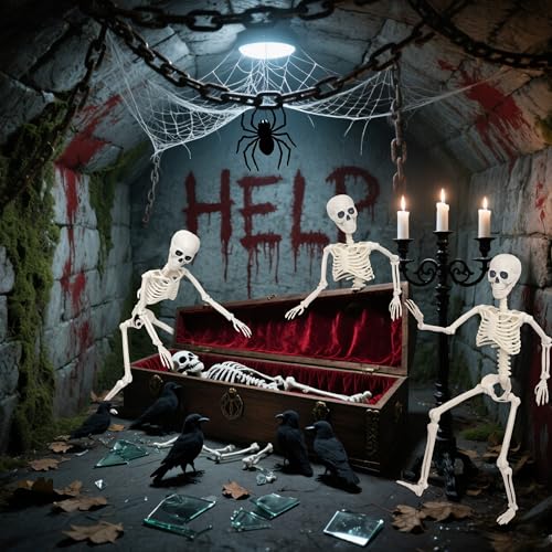 3Ft Life Size Plastic Human Skeleton with Movable Joint Z378594